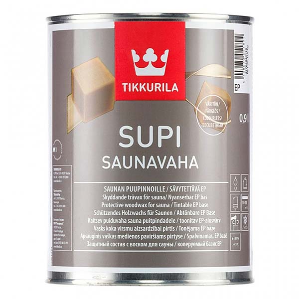 Színtelen védő fawax szaunához Supi Saunavaha 2,7l