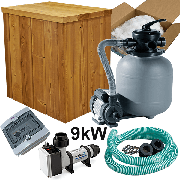 Elektromos fűtőegység 6kW, 9kW vagy 15kW, szett dobozzal