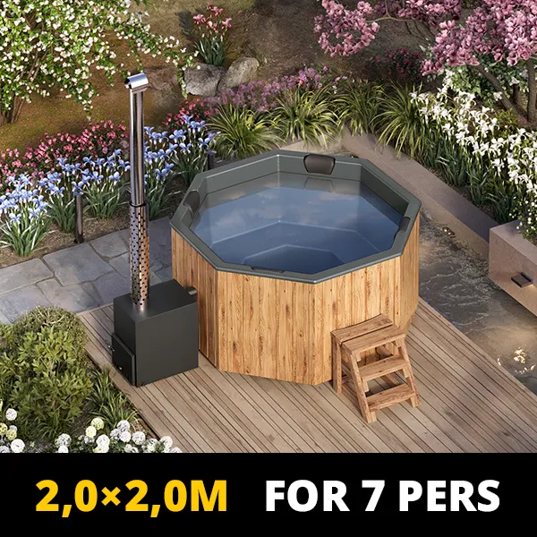 Üvegszálas Dézsafürdő Octa - 7 fő (2.0m)
